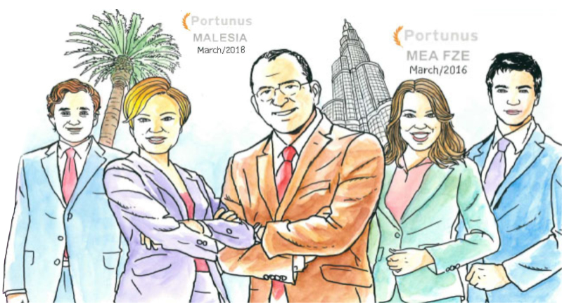 Portunus opened offices in Dubai and Malaysia.
